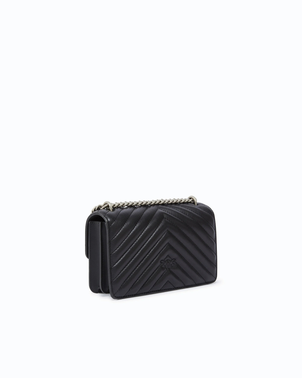 PINKO Borsa LOVE ONE MINI DC-Nero/Silver