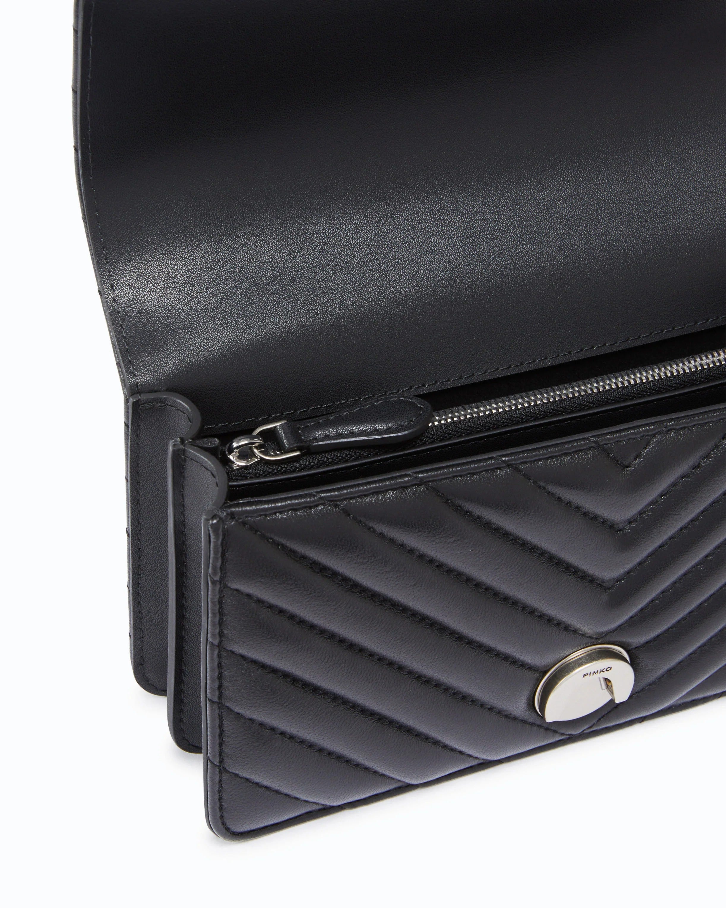 PINKO Borsa LOVE ONE MINI DC-Nero/Silver