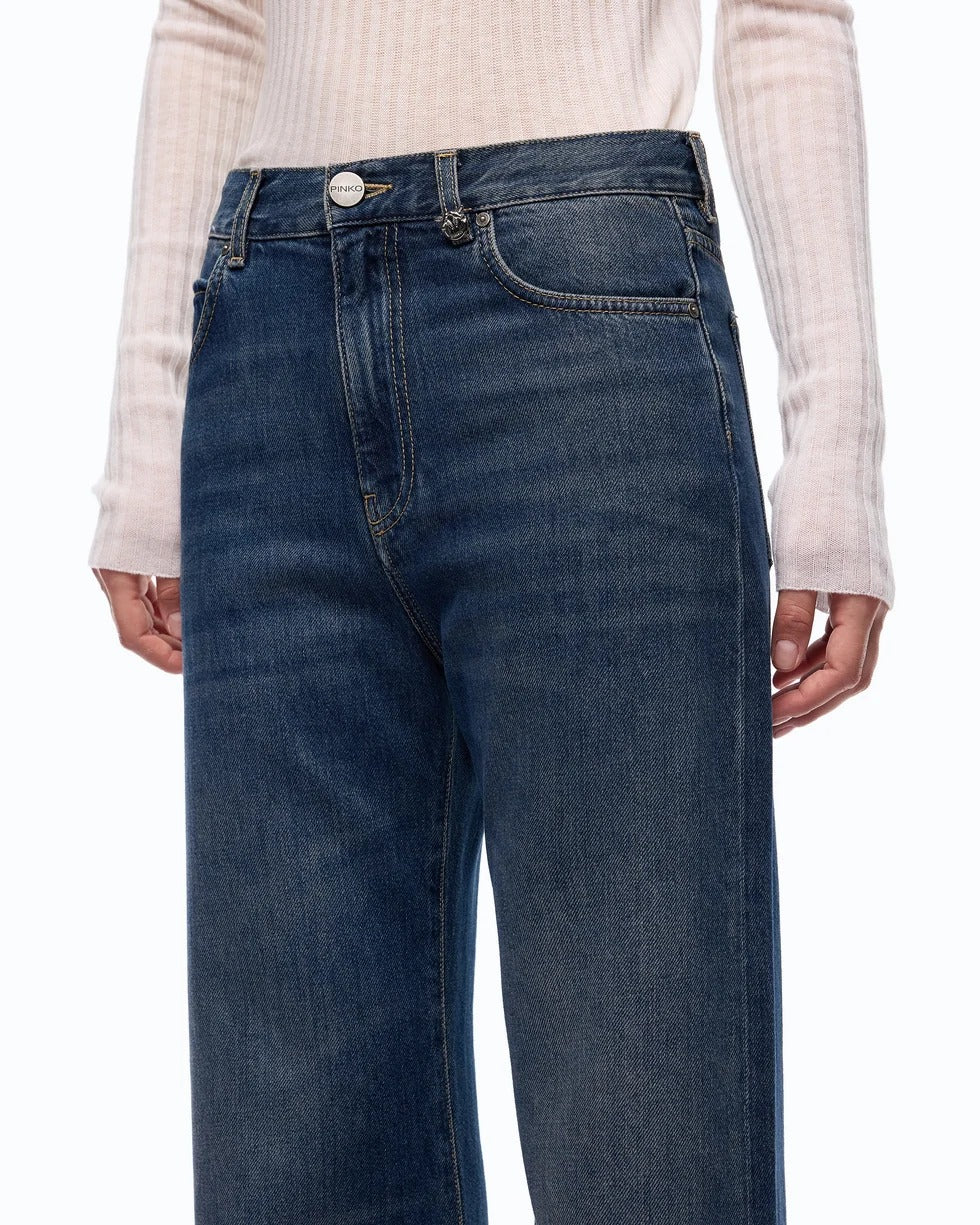 PINKO Jeans WANDA WIDE LEG-Blu Scuro