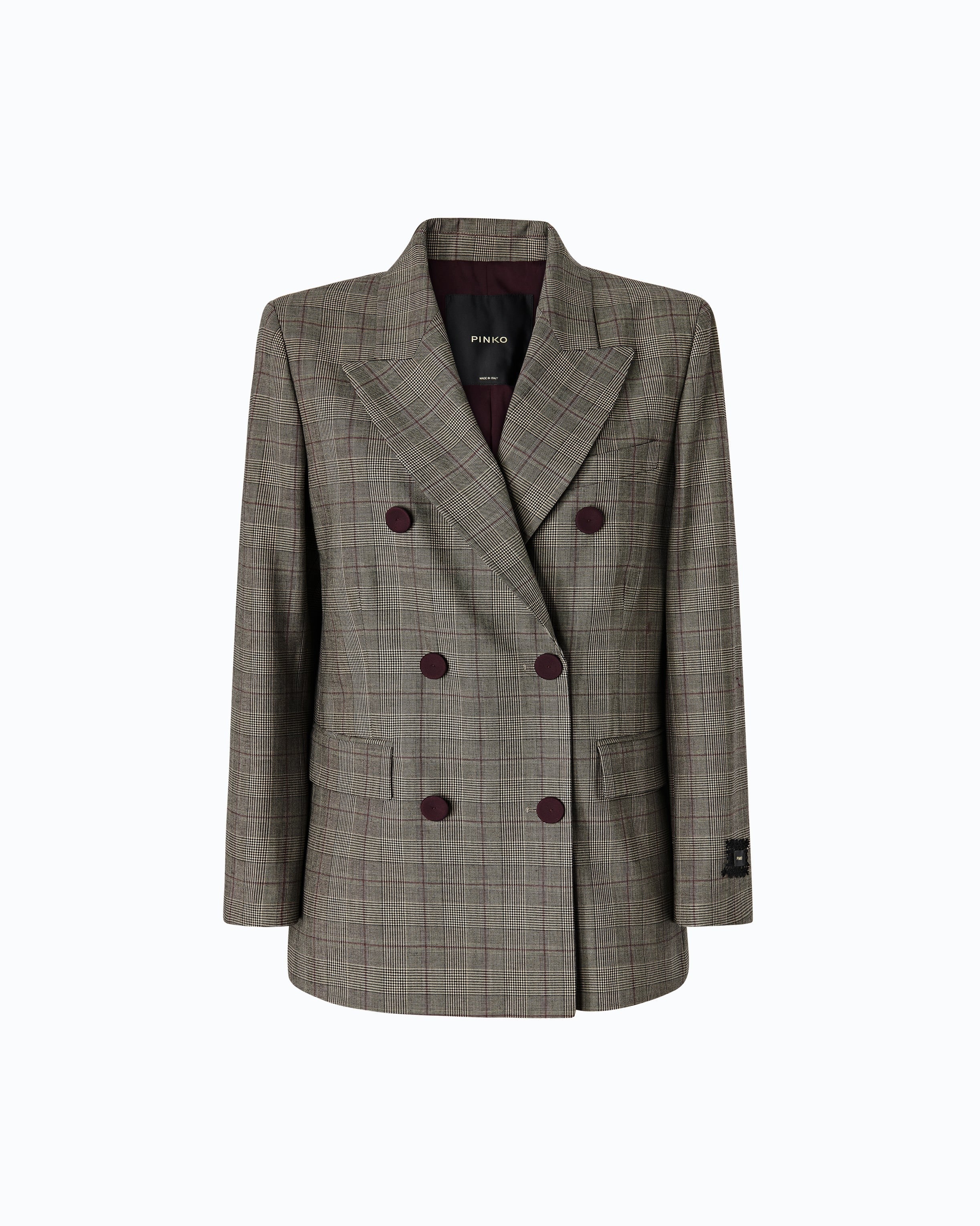 PINKO Giacca NEW GUINEA-Multicolor Beige/Bordeaux/Nero
