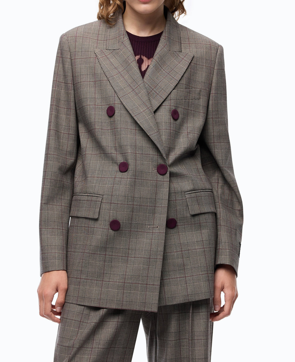 PINKO Giacca NEW GUINEA-Multicolor Beige/Bordeaux/Nero