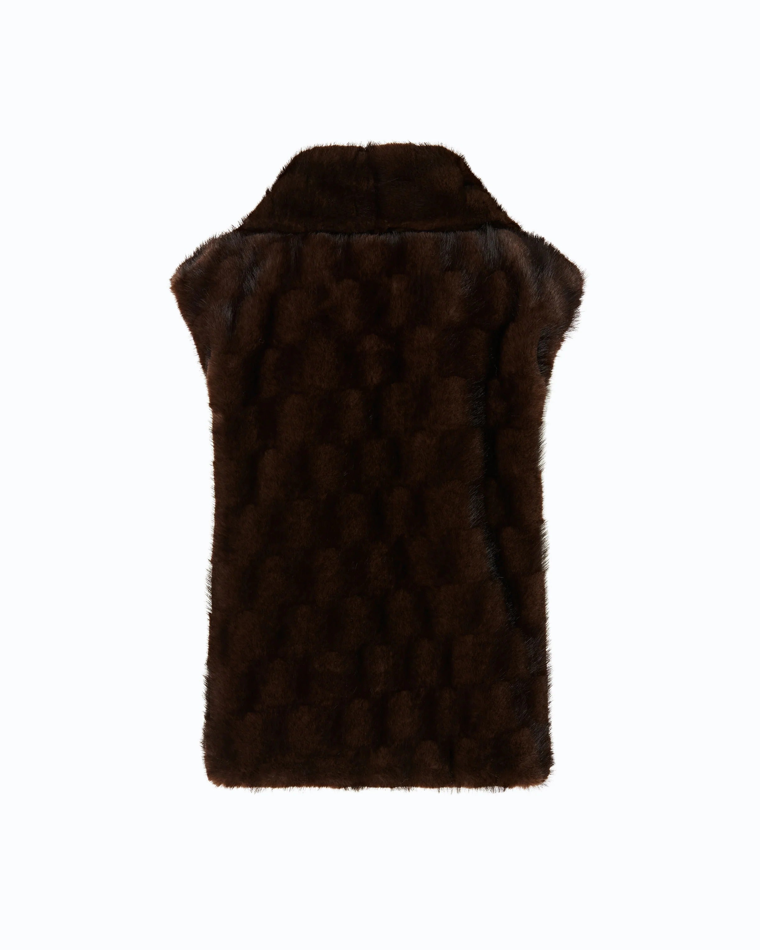 PINKO Gilet GLOSSINA Ecopelliccia-Marrone