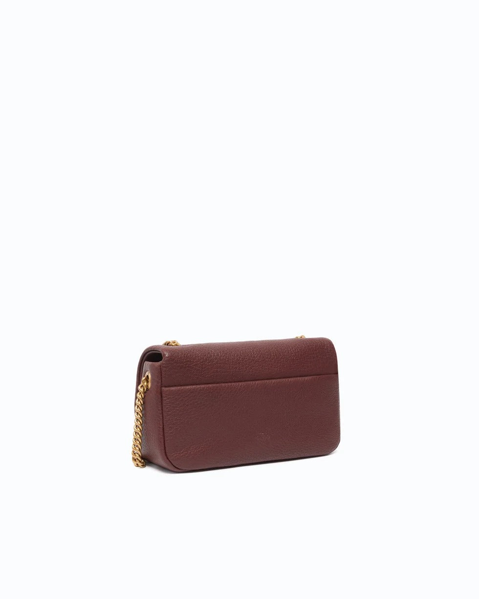 PINKO Borsa CLICK SOFT HORIZONTAL-Castano