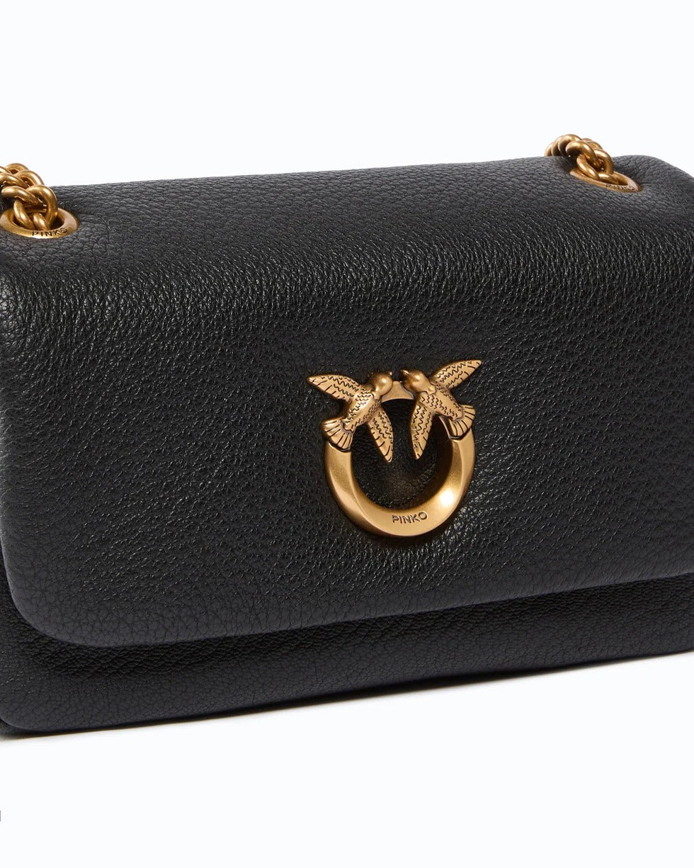 PINKO Borsa CLICK SOFT HORIZONTAL-Nero