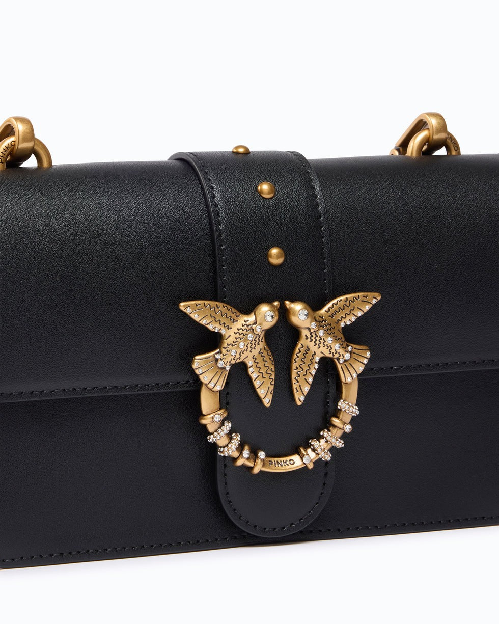 PINKO Borsa LOVE ONE MINI NEW BUCKLE-Nero