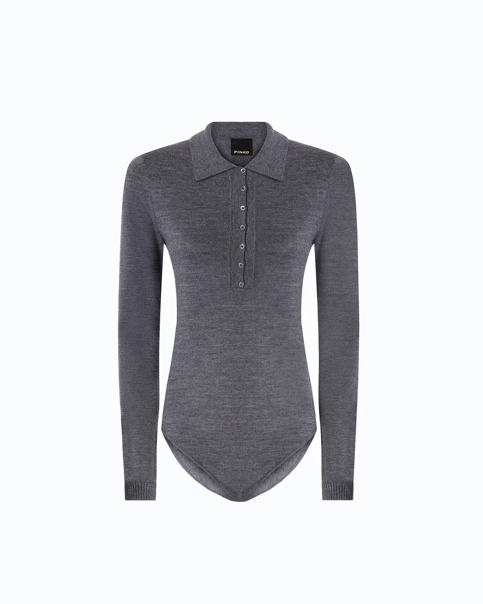 PINKO Maglia Body AJACCIO-Grigio