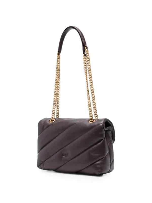 PINKO Borsa LOVE PUFF CLASSIC MAXI QUILT-Marrone
