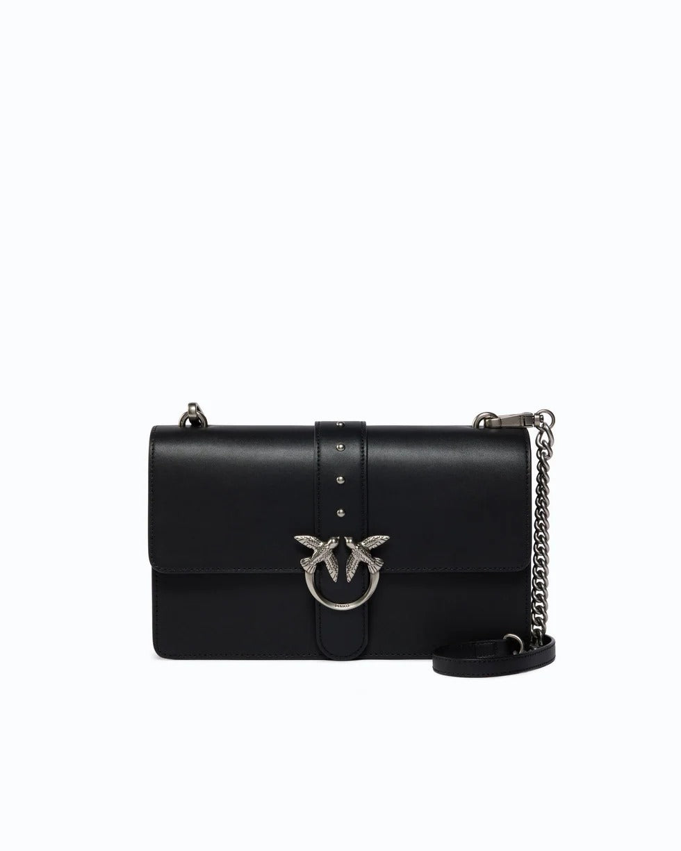 PINKO Borsa LOVE ONE CLASSIC-Nero/Silver