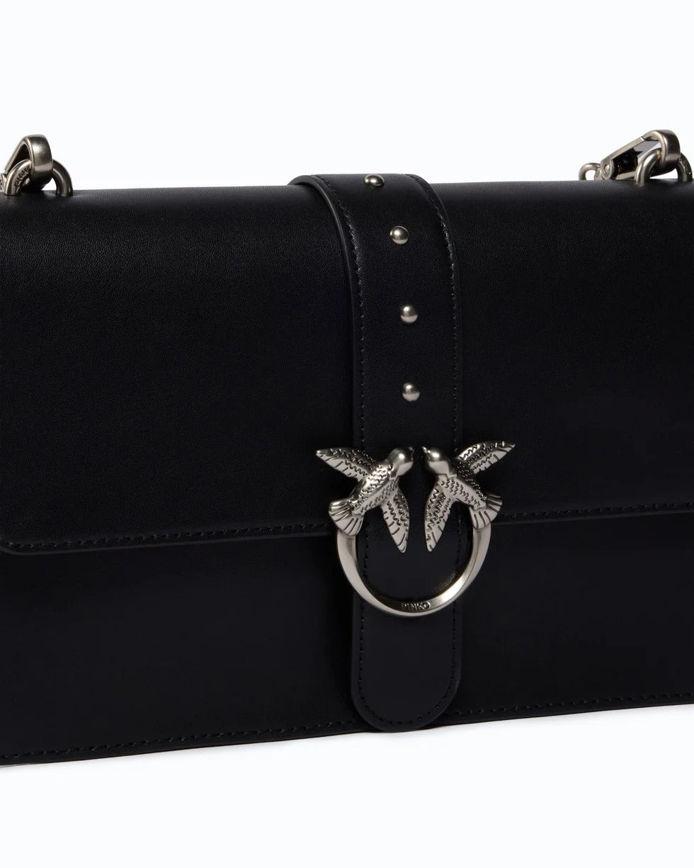 PINKO Borsa LOVE ONE CLASSIC-Nero/Silver