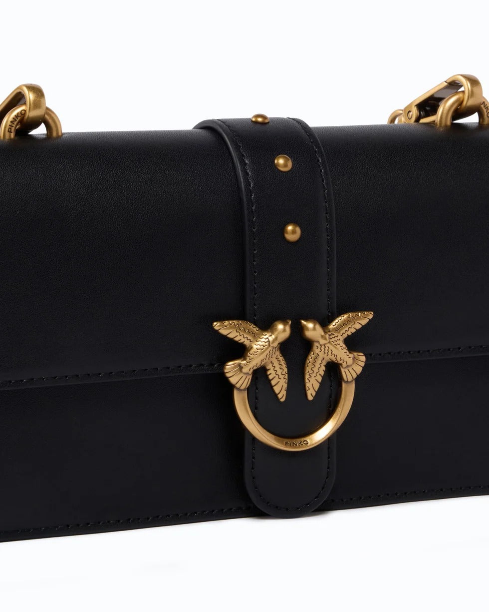 PINKO Borsa LOVE ONE SMALL-Nero/Gold