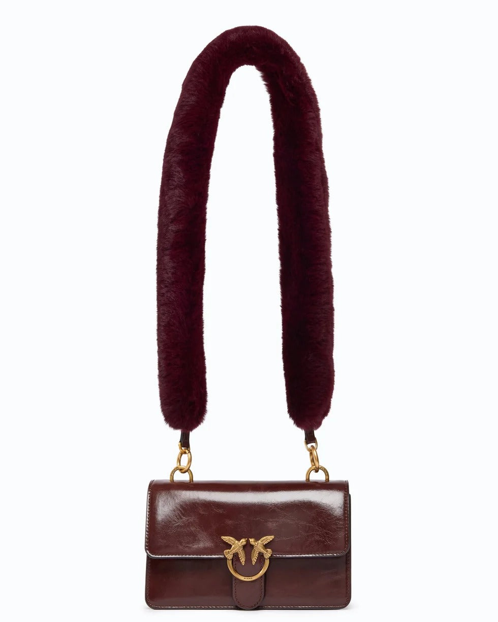 PINKO Borsa LOVE ONE MINI LIGHT-Borgogna