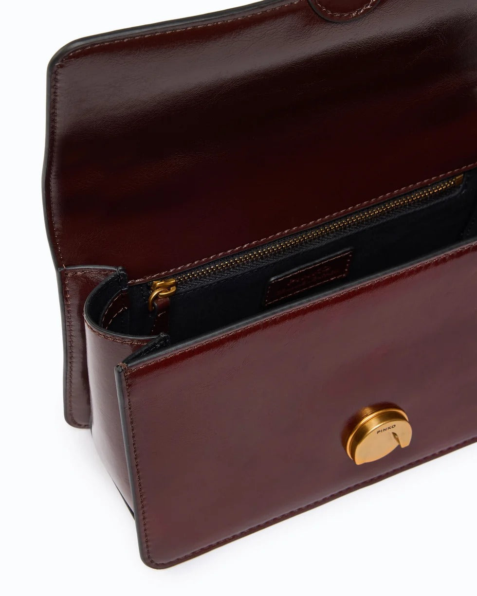 PINKO Borsa LOVE ONE MINI LIGHT-Borgogna