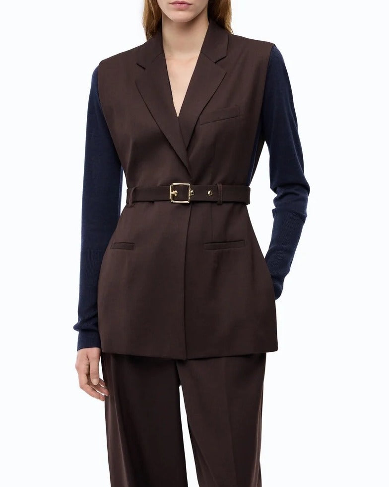 PINKO Gilet NURAQUS-Marrone
