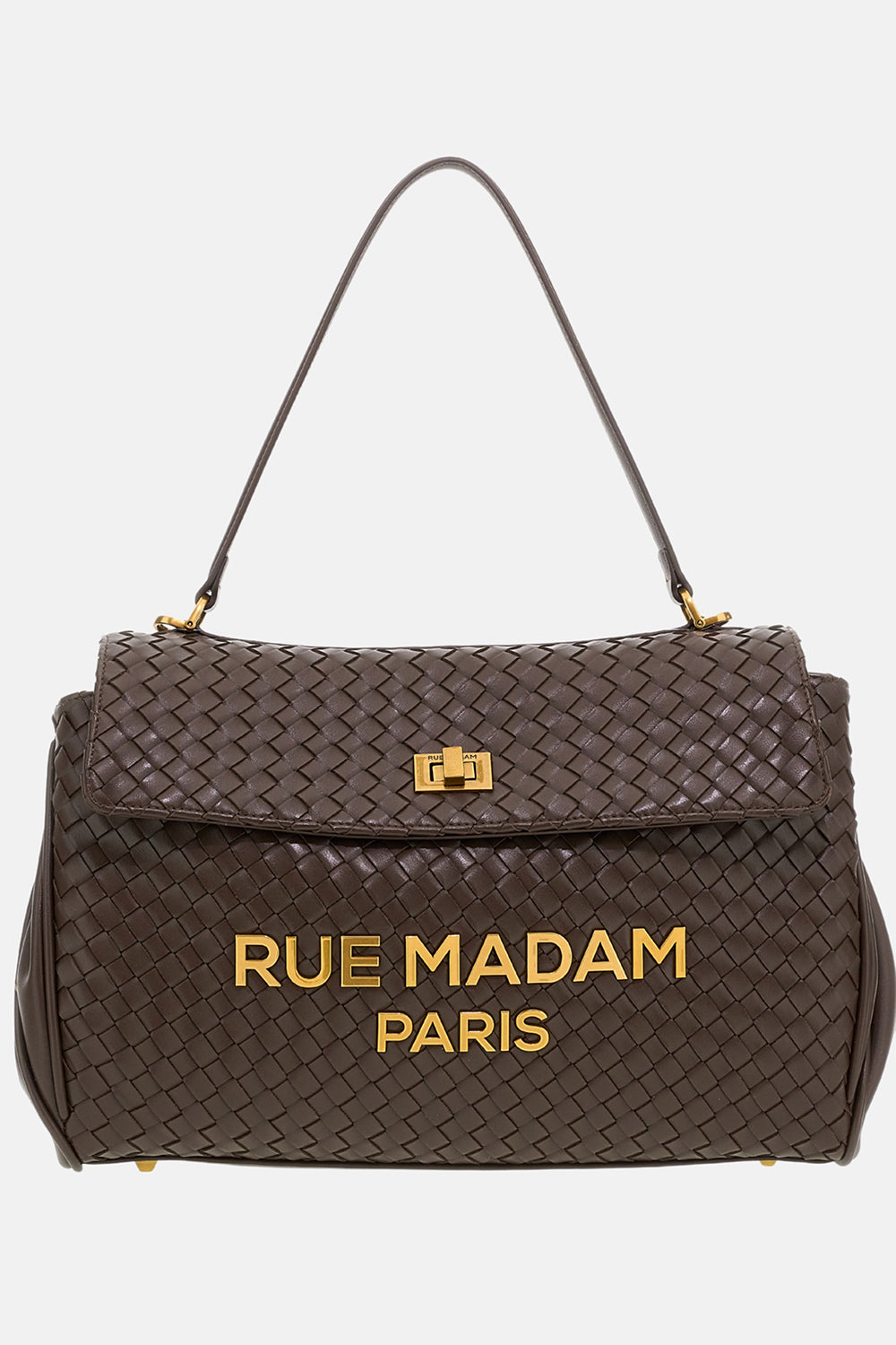 RUE MADAM Borsa LES JOURS XL MOTIF-Chocolate