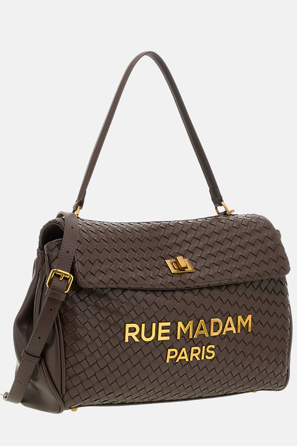 RUE MADAM Borsa LES JOURS XL MOTIF-Chocolate