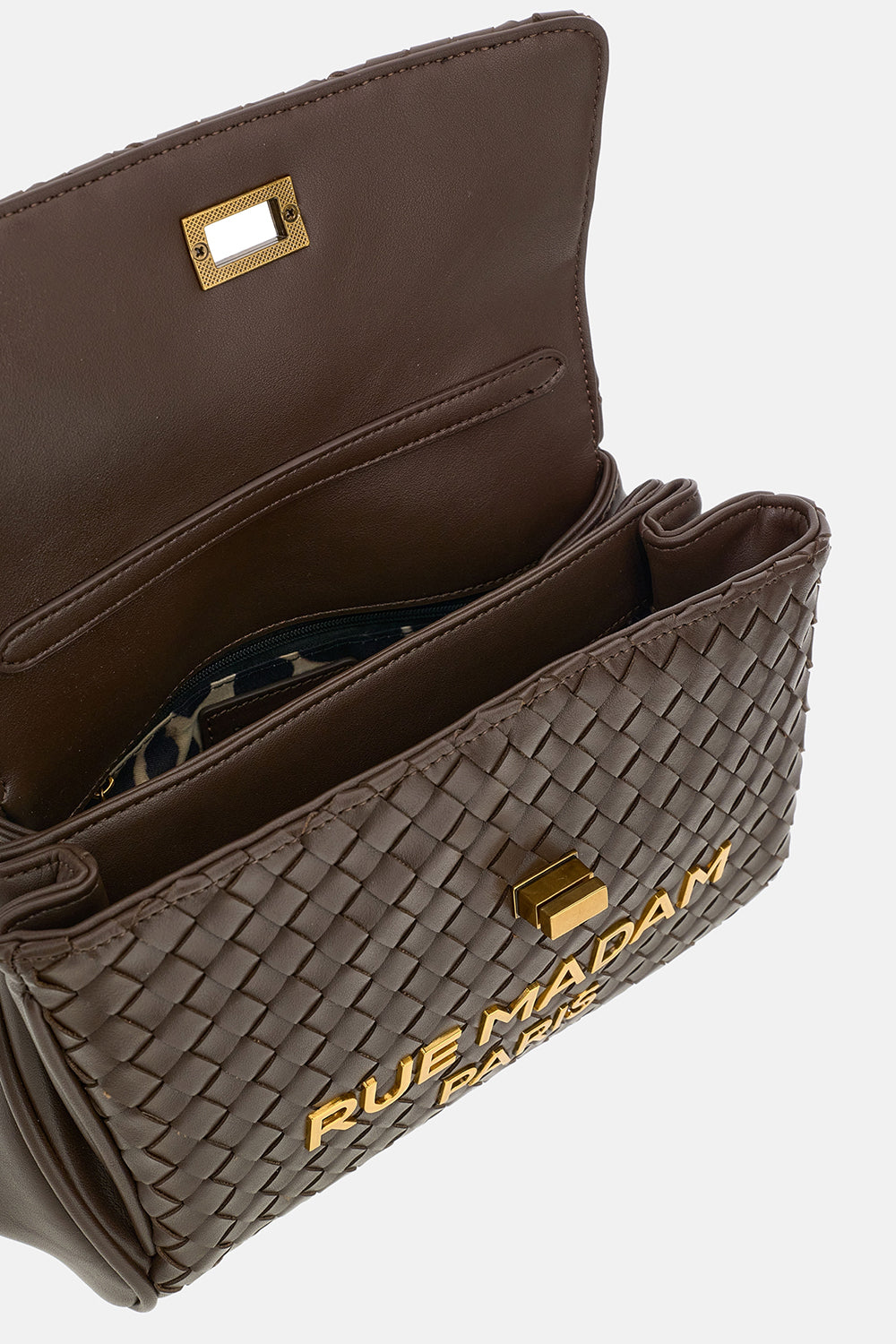 RUE MADAM Borsa LES JOURS XS MOTIF-Chocolate