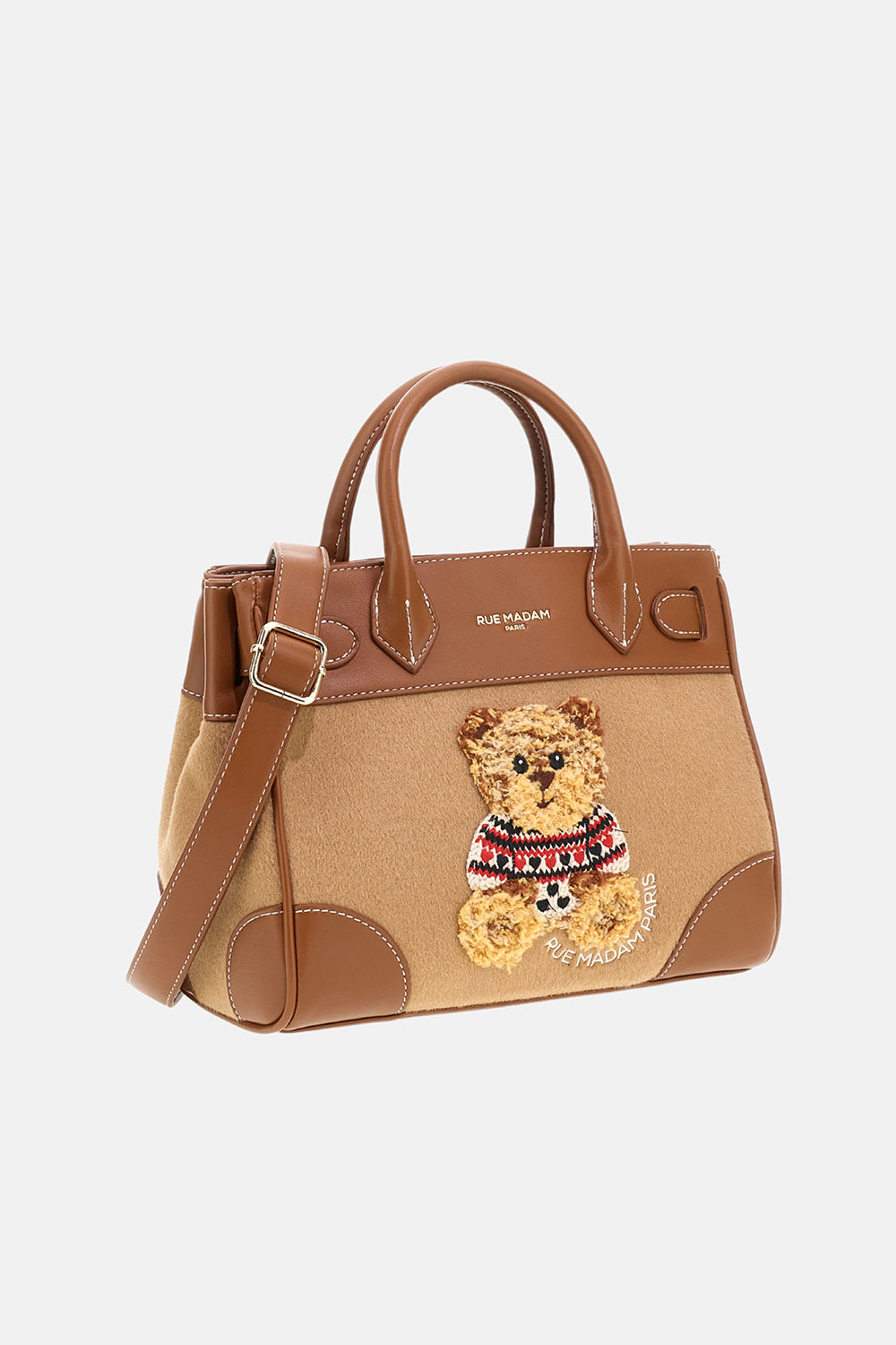 RUE MADAM Borsa MARVIN LOVE MINI TOTE-Camel