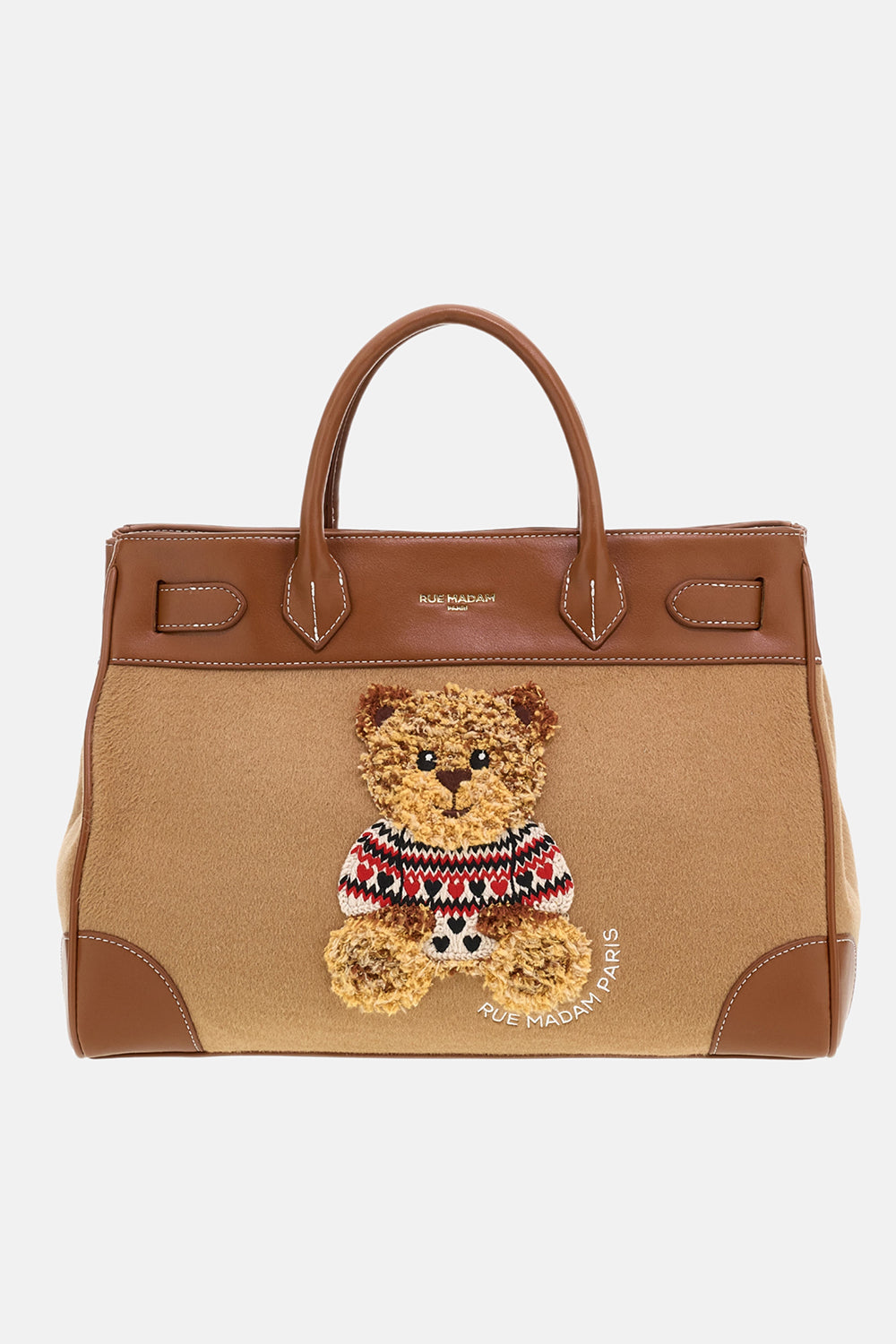RUE MADAM Borsa MARVIN LOVE TOTE-Camel