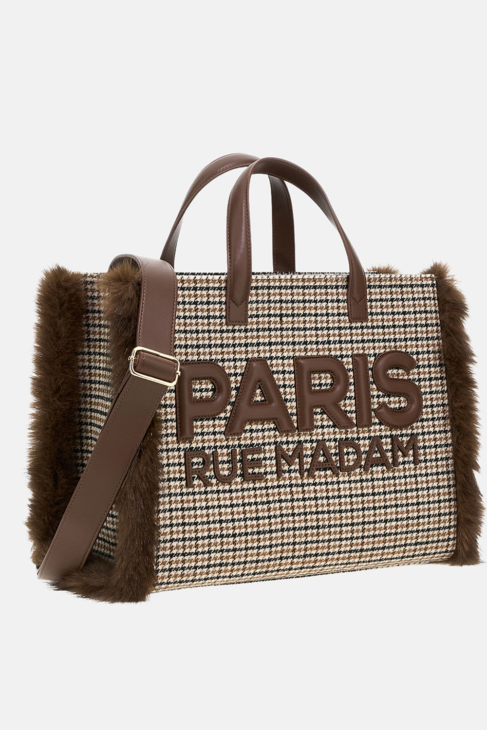 RUE MADAM Borsa MEGEVE TOTE-Pied de Poule
