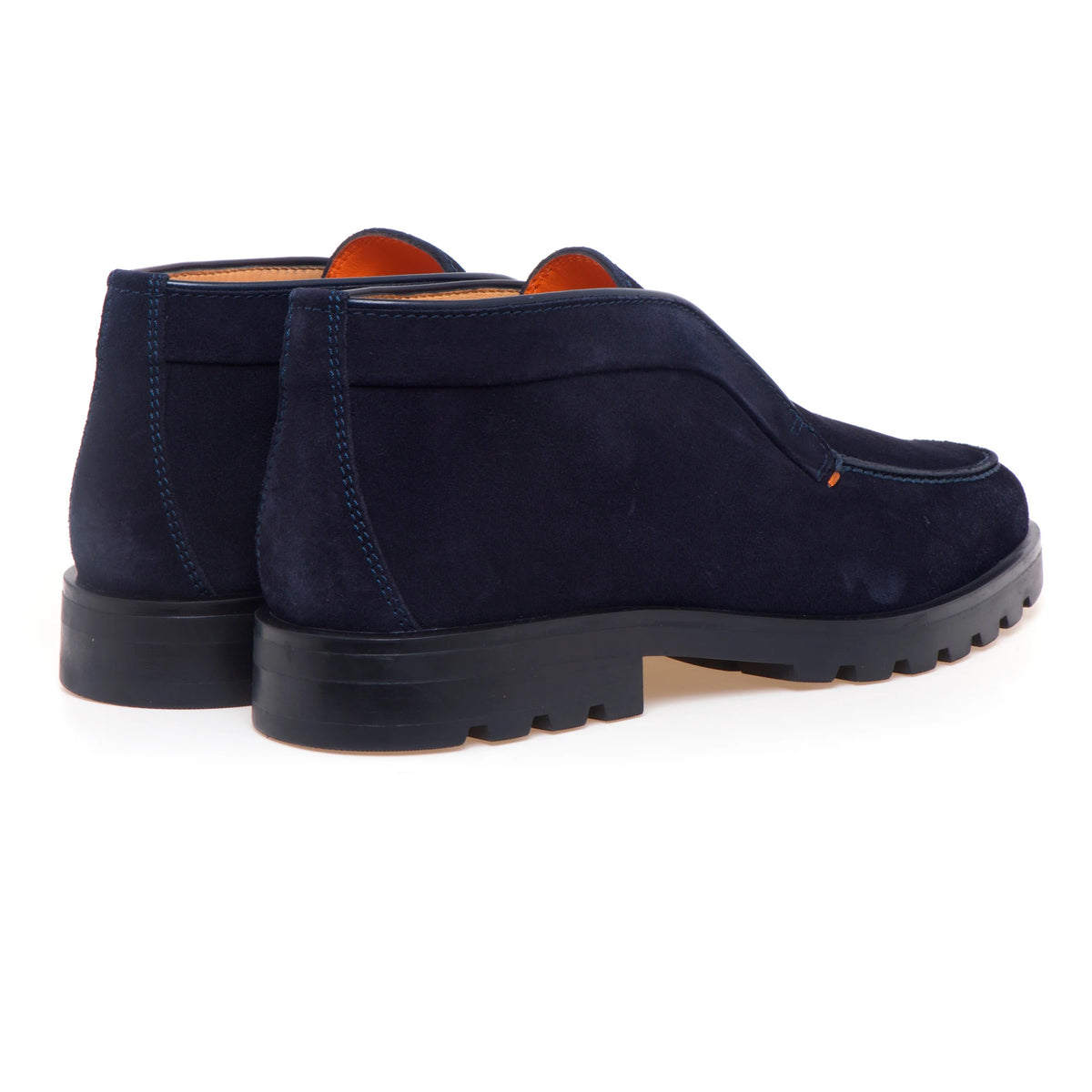 SANTONI Scarpa Uomo Desert Boot Rock-Blu