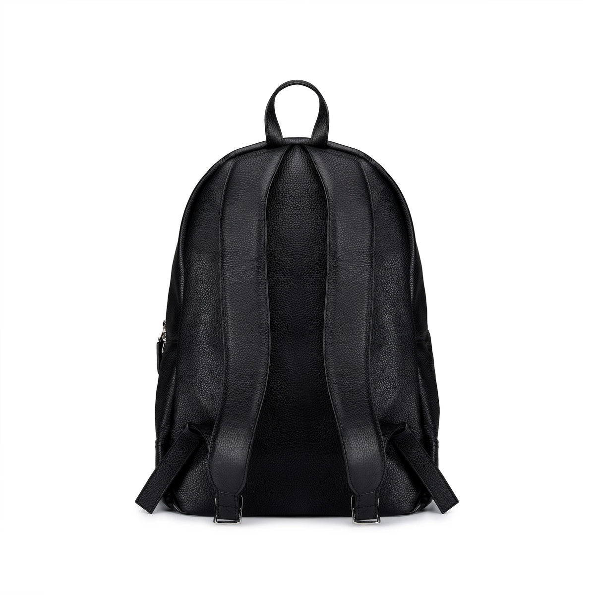 SANTONI Zaino Pelle Martellata-Nero Fumo