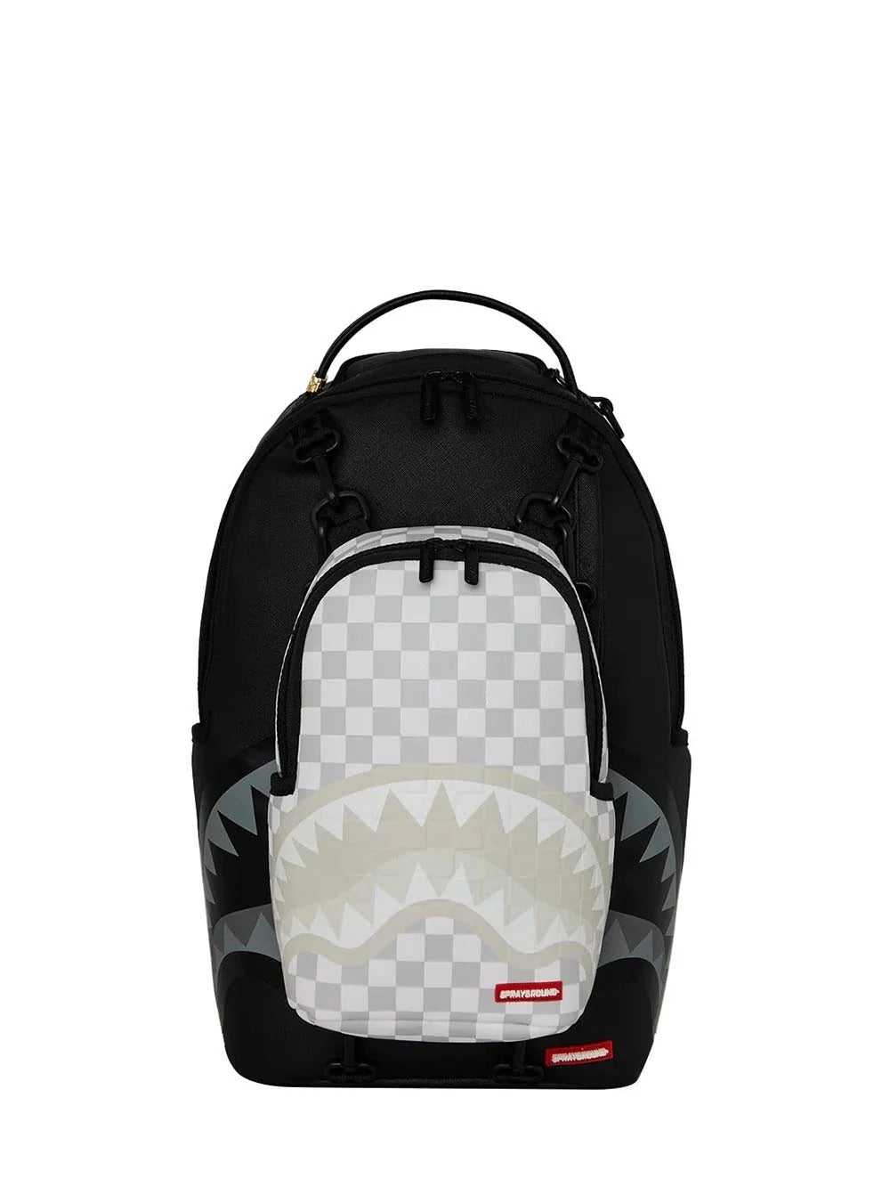 SPRAYGROUND Zaino PIGGYBACK-Nero/Off White