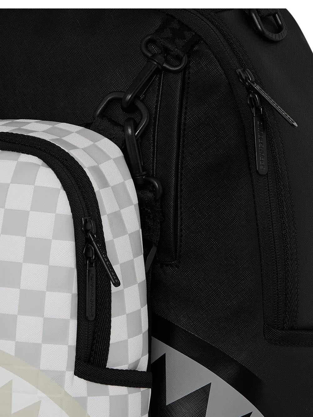 SPRAYGROUND Zaino PIGGYBACK-Nero/Off White