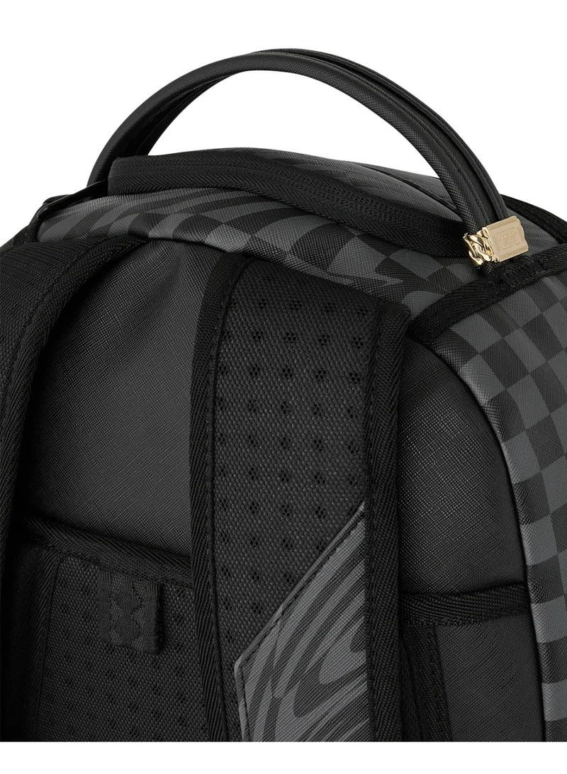 SPRAYGROUND Zaino CHECKER SHARK TRAIL-Nero