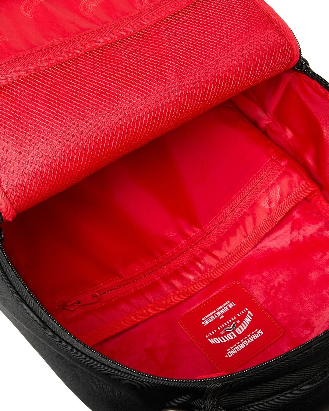 SPRAYGROUND Zaino SHARK CENTRAL WHITE STENCIL-Nero