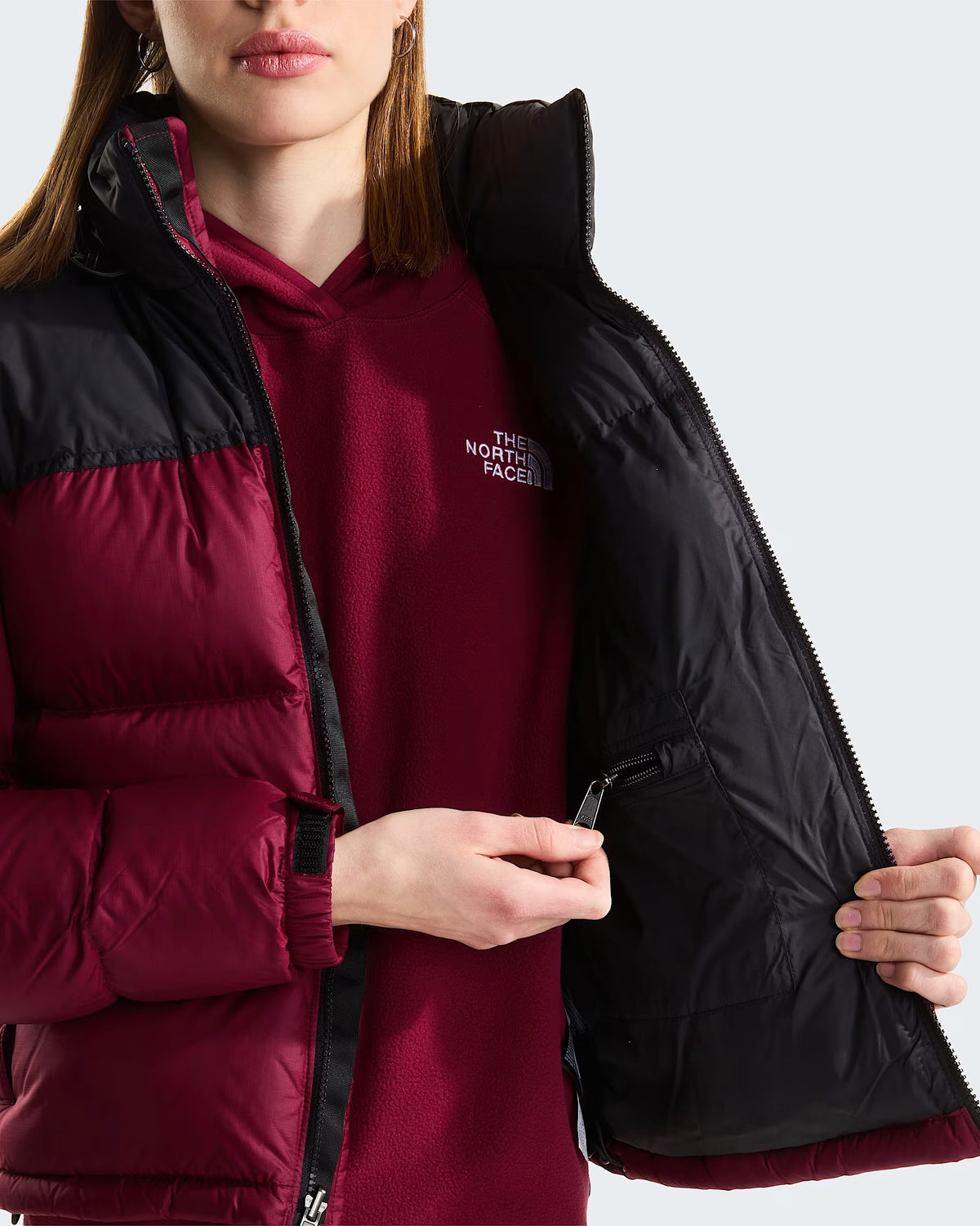 THE NORTH FACE Giacca Donna 1996 RETRO NUPTSE-Burgundy