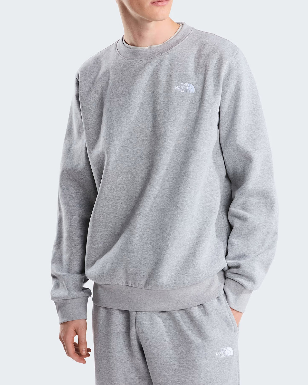 THE NORTH FACE Felpa Uomo EVOLUTION SIMPLE DOME Girocollo-Pale Grey Heather
