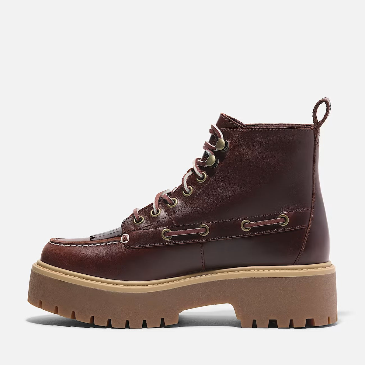 TIMBERLAND Scarponcino Donna STONE STREET MID LACE UP-Burgundy