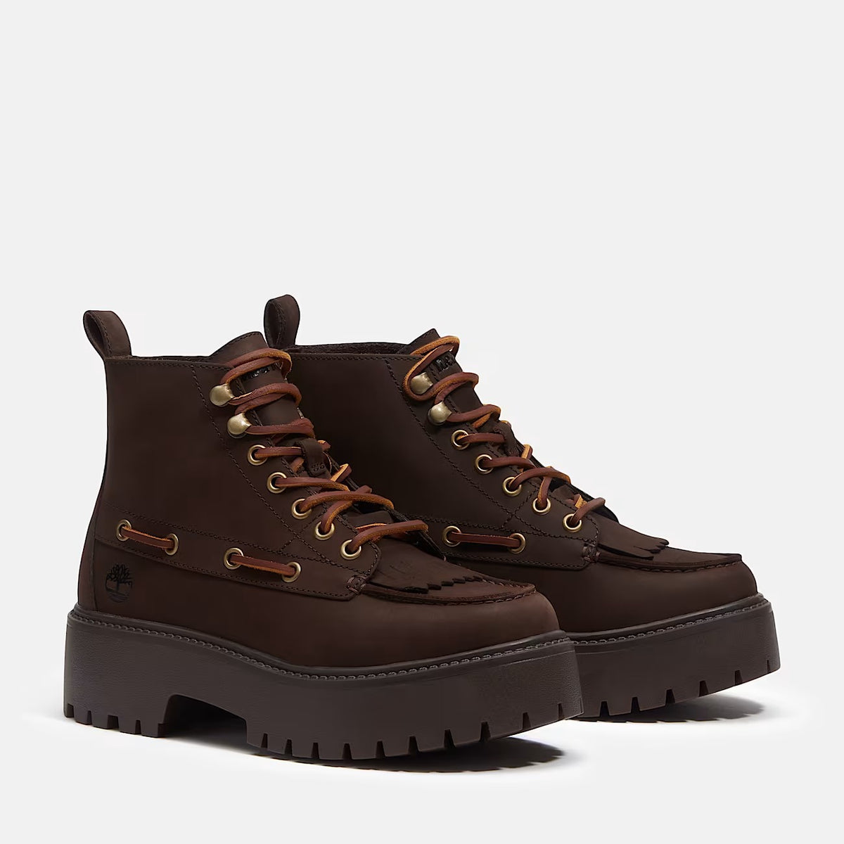 TIMBERLAND Scarponcino Donna STONE STREET MID LACE UP-Dark Brown