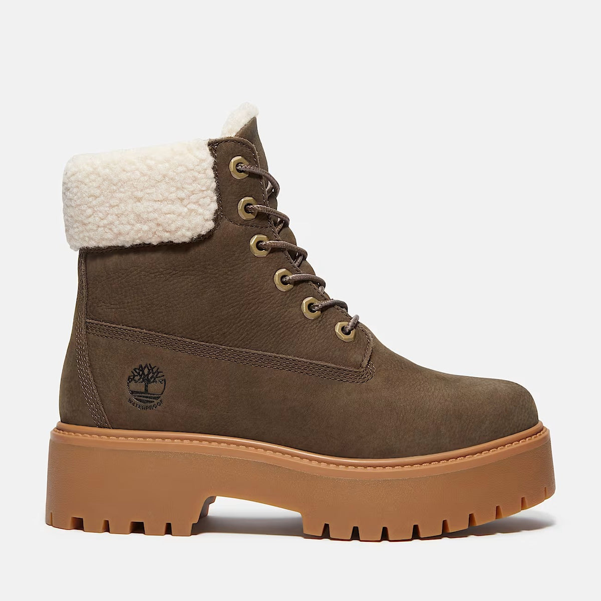 TIMBERLAND Scarponcino Donna STONE STREET MID WARM LINED-Dark Brown