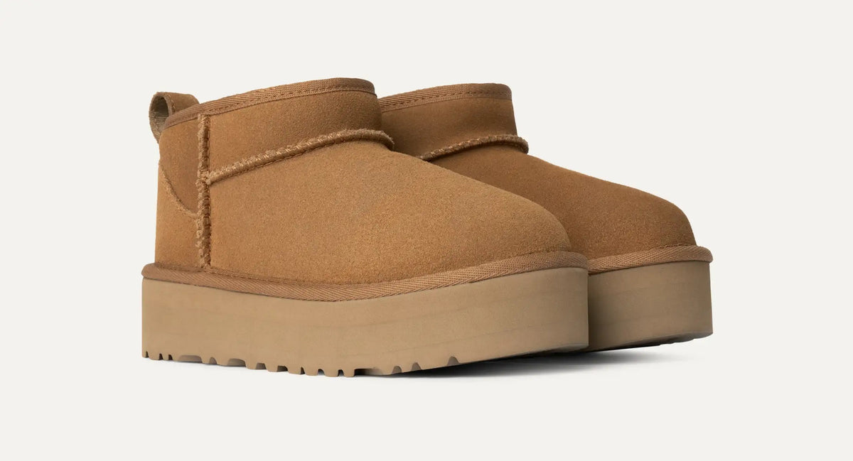 UGG Scarponcino Ragazza CLASSIC ULTRA MINI PLATFORM 1157791K-Chestnut