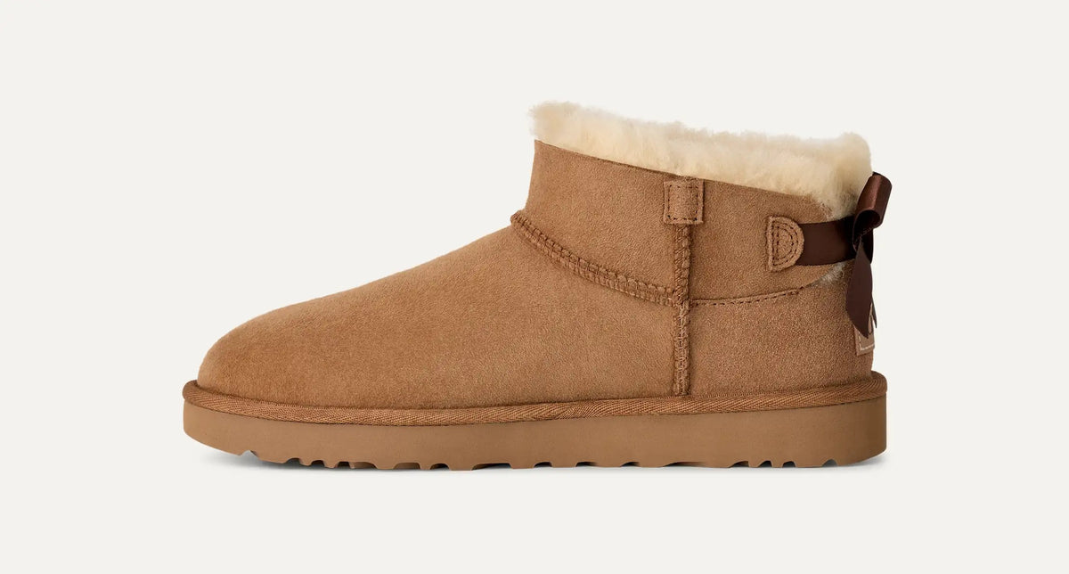 UGG Scarponcino Donna ULTRA MINI BAILEY BOW 1185491-Chestnut