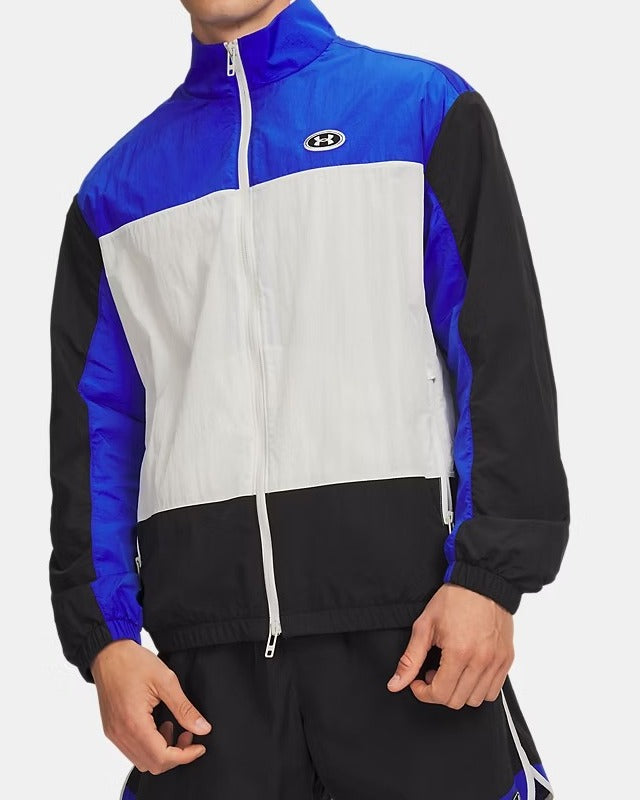 UNDER ARMOUR Felpa Uomo ICON WOVEN TRACK-Ultimate Black/Royal/White