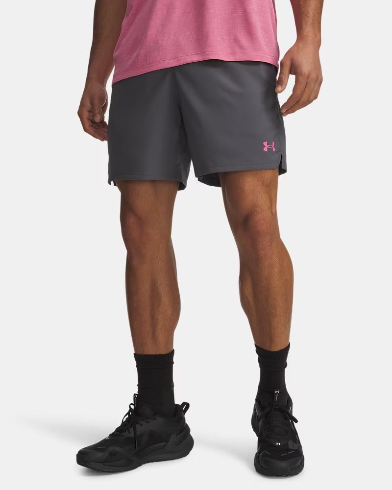 UNDER ARMOUR Shorts Uomo VANISH WOVEN DC-Castlerock/Pink Frenzy