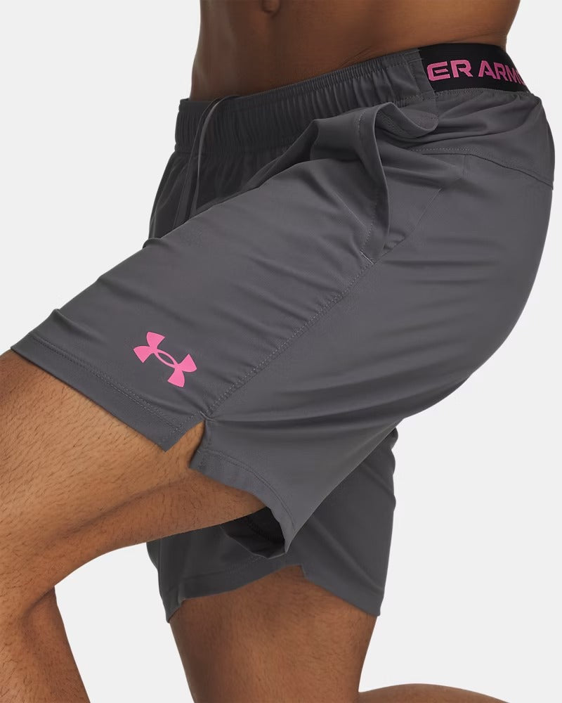 UNDER ARMOUR Shorts Uomo VANISH WOVEN DC-Castlerock/Pink Frenzy