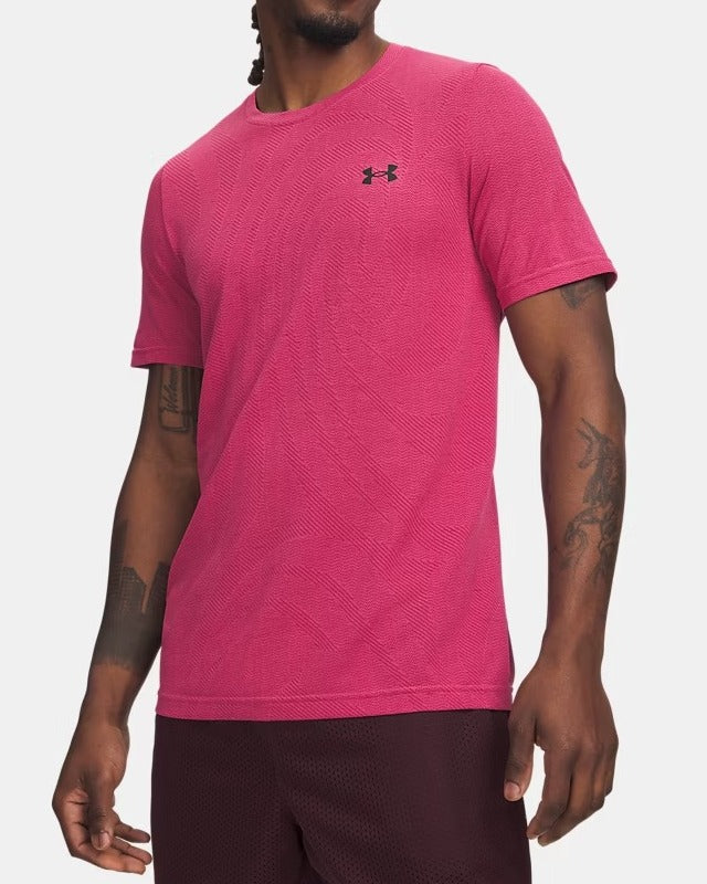 UNDER ARMOUR T-Shirt Uomo VANISH SEAMLESS-Pink Frenzy