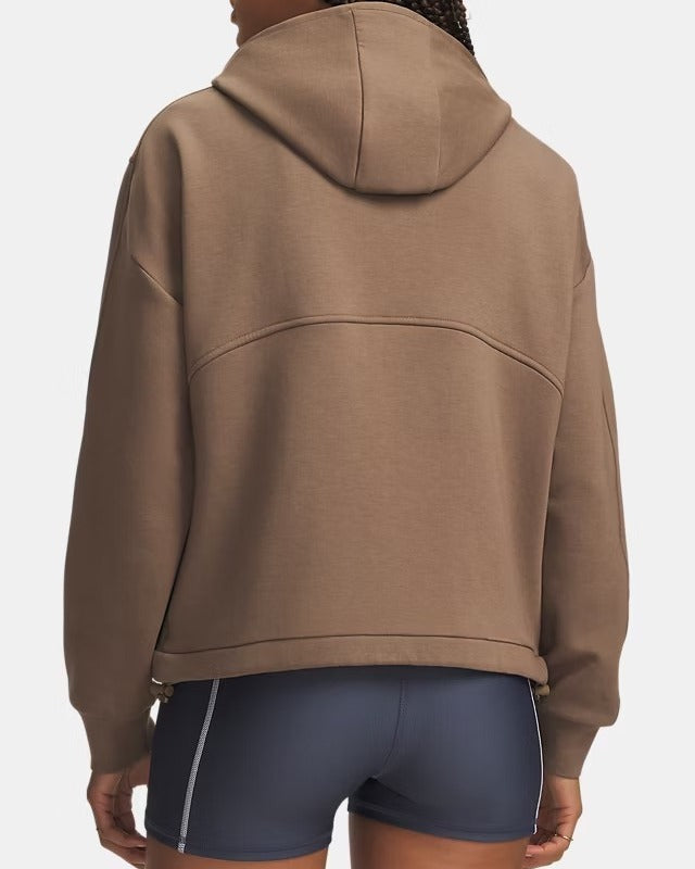 UNDER ARMOUR Felpa Donna UNSTOPPABLE FLEECE-Desert Taupe