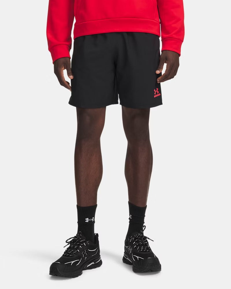 UNDER ARMOUR Shorts Uomo TECH SPORT-Black/Racer Red
