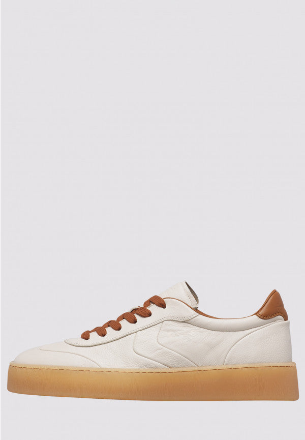 VOILE BLANCHE Sneaker Uomo MIND 02-Latte/Cognac