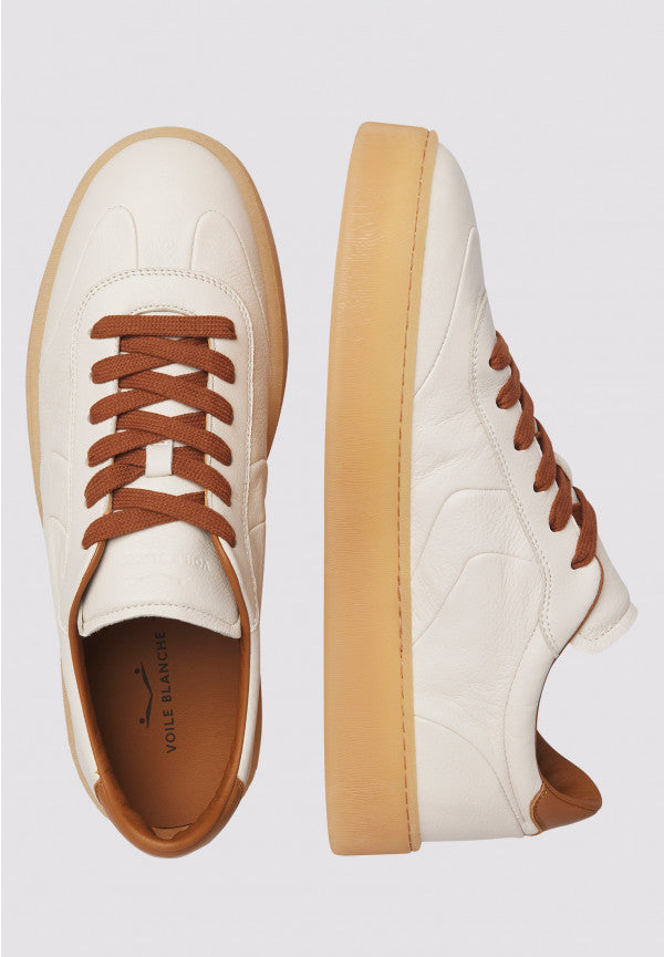 VOILE BLANCHE Sneaker Uomo MIND 02-Latte/Cognac