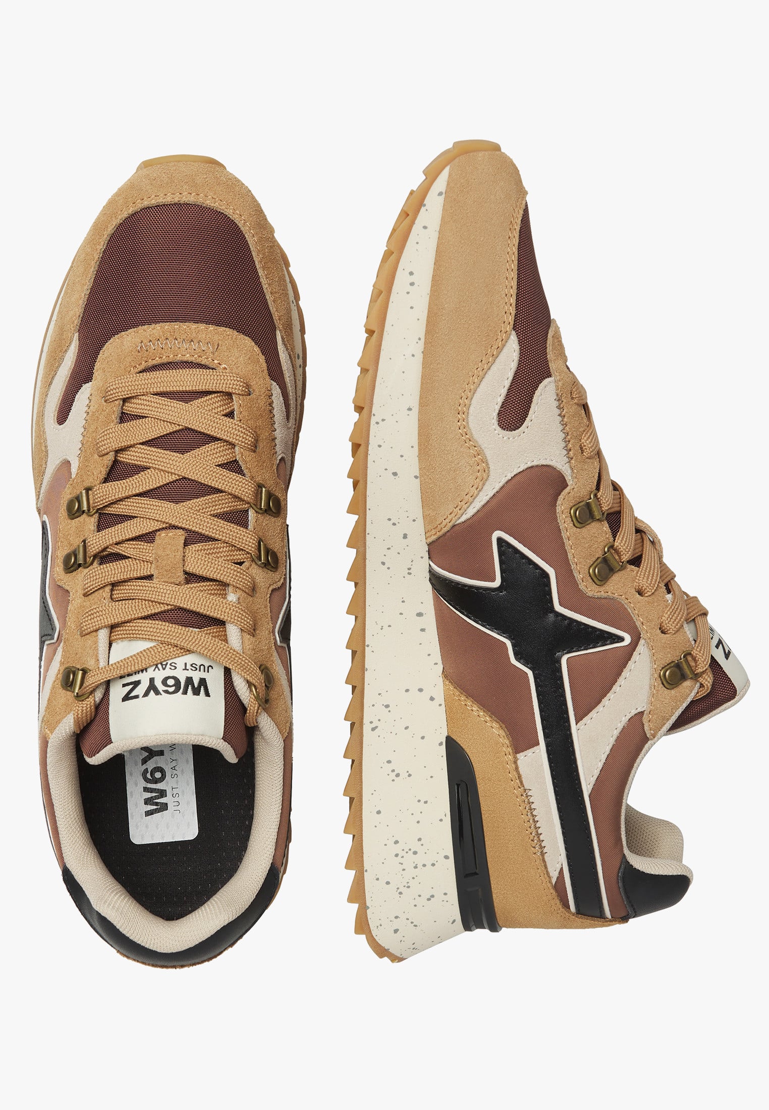 W6YZ Sneaker Uomo Yak-M-Marrone/Beige