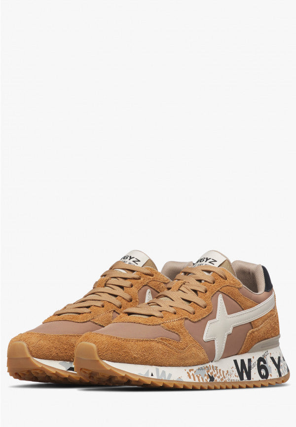 W6YZ Sneaker Uomo Yak-M-Marrone/Beige