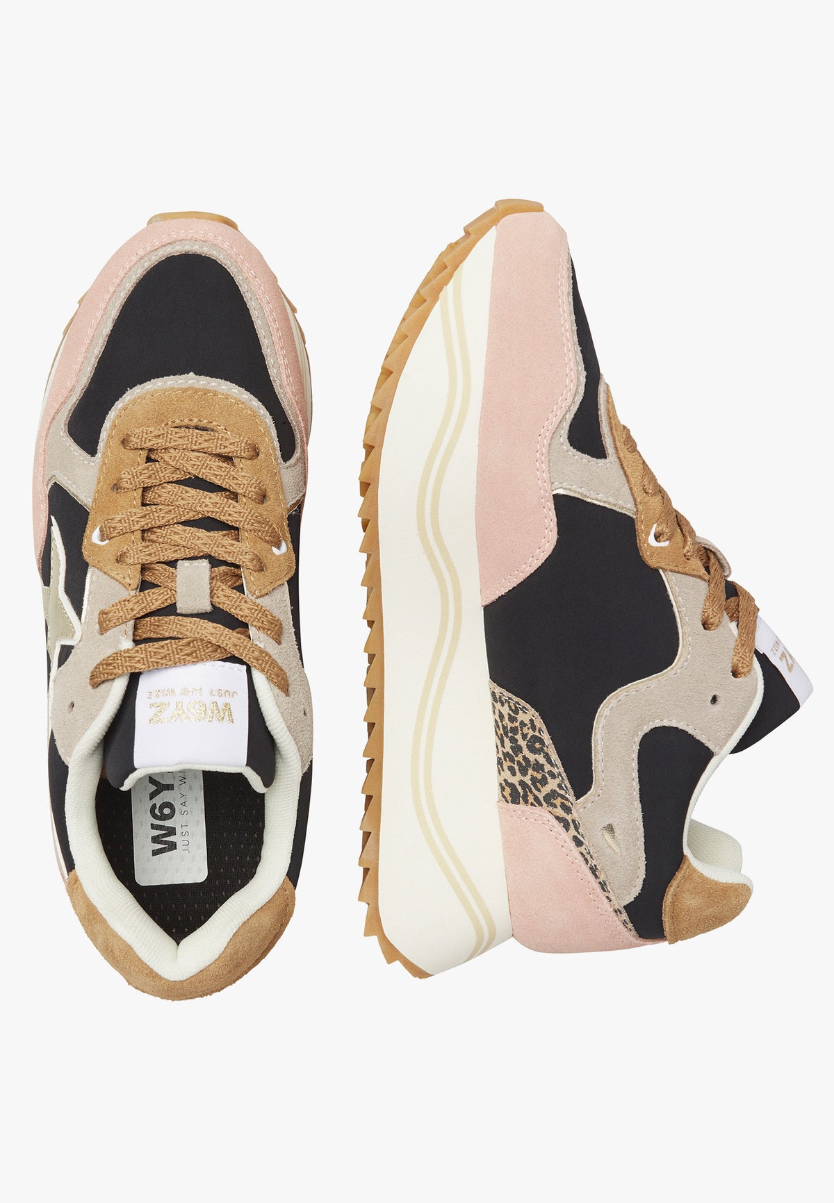 W6YZ Sneaker Donna Deva W-Grigio/Nero/Rosa