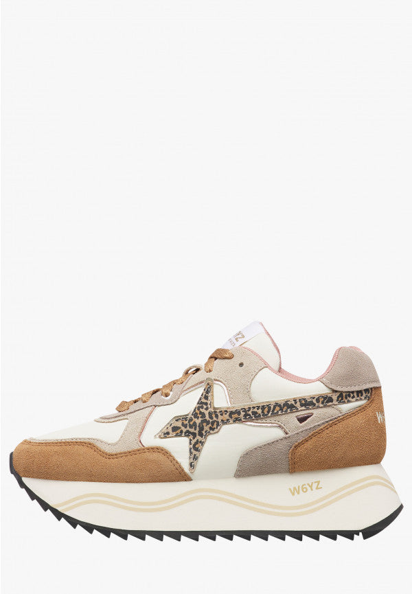 W6YZ Sneaker Donna Deva W-Marrone/Latte