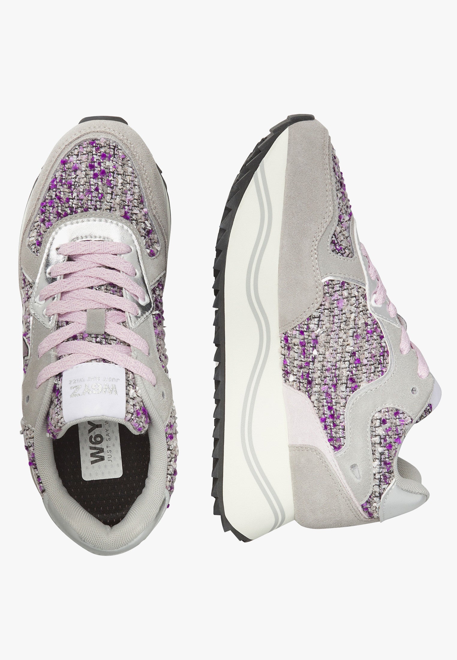 W6YZ Sneaker Donna Deva W-Grigio/Lilla