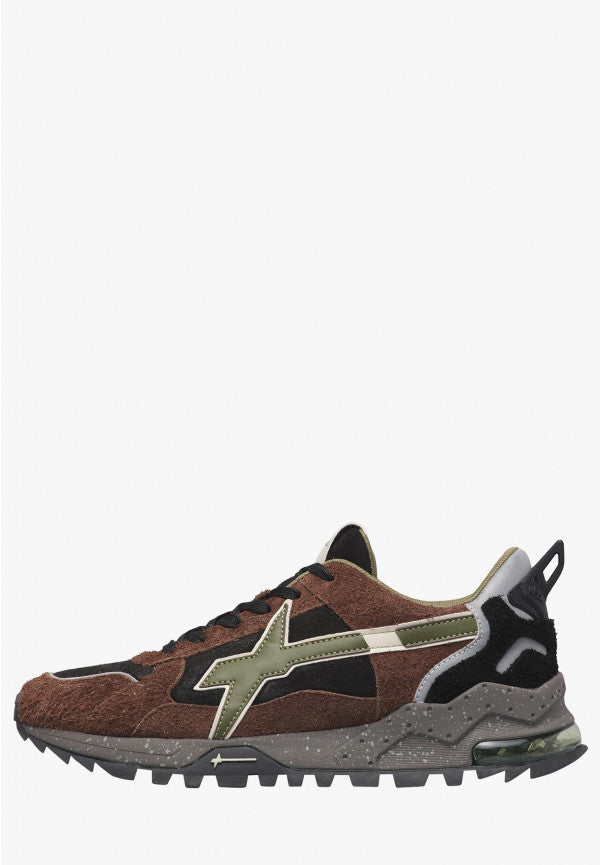W6YZ Sneaker Uomo Breeze 3-M-Marrone/Nero